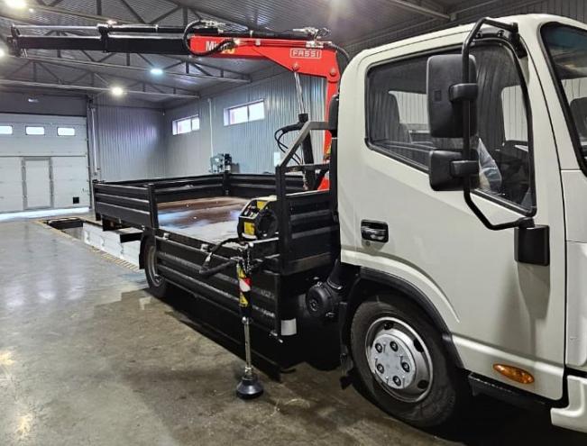 JAC N56 борт тент с КМУ